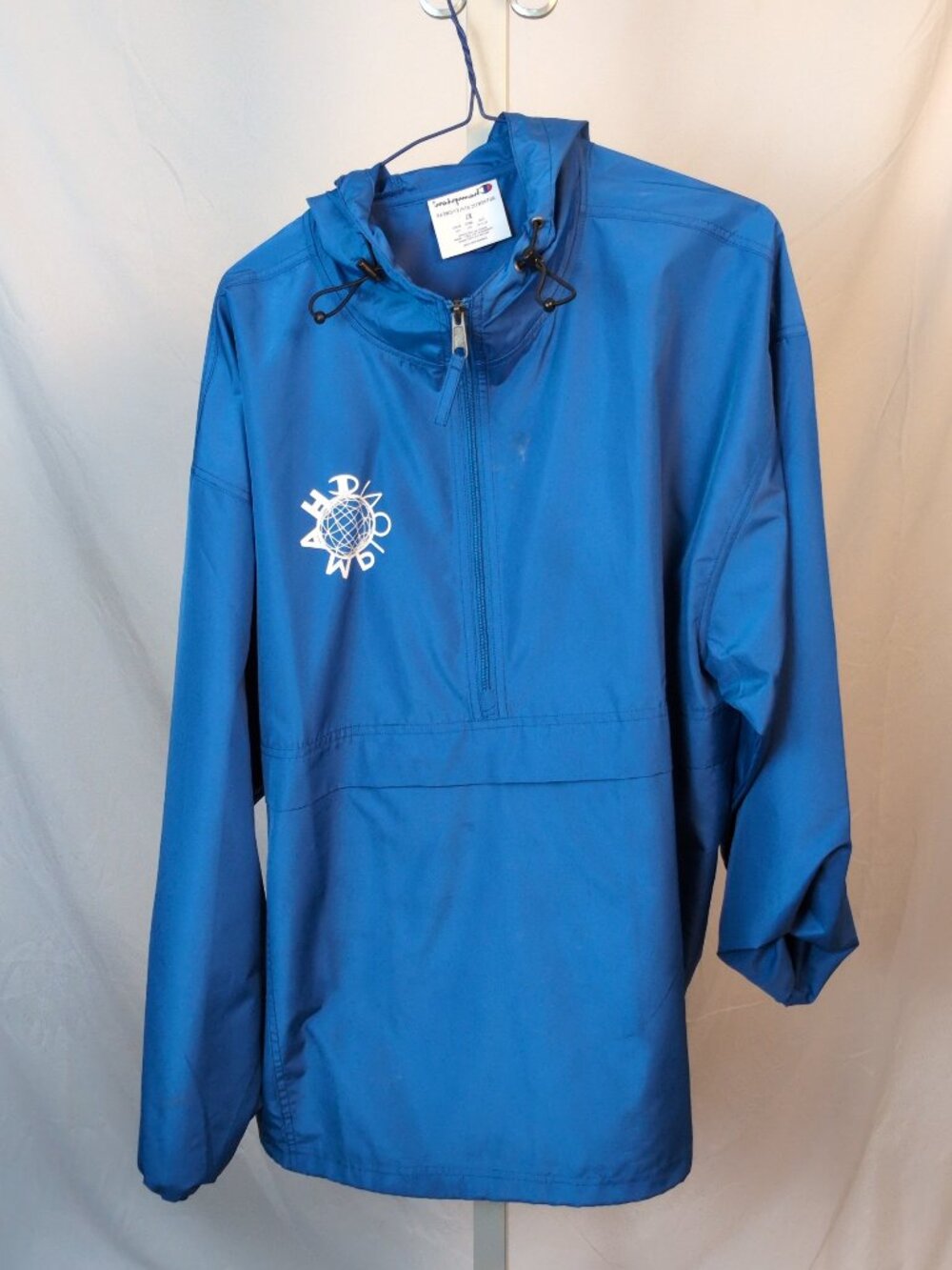 Champion Half-Zip Pullover Blue Windbreaker